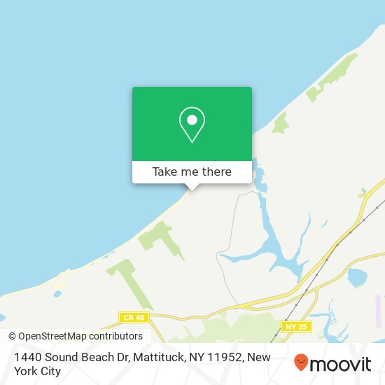 Mapa de 1440 Sound Beach Dr, Mattituck, NY 11952