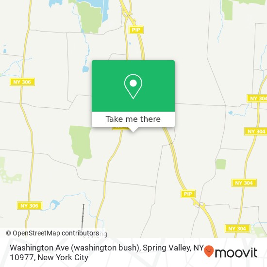 Mapa de Washington Ave (washington bush), Spring Valley, NY 10977
