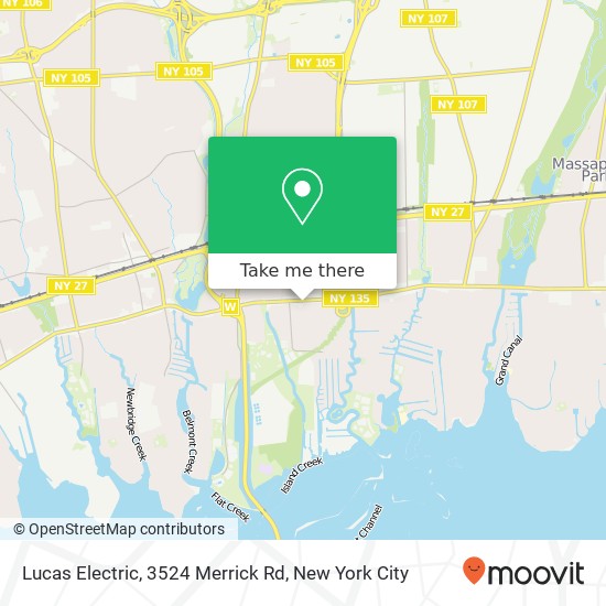 Mapa de Lucas Electric, 3524 Merrick Rd