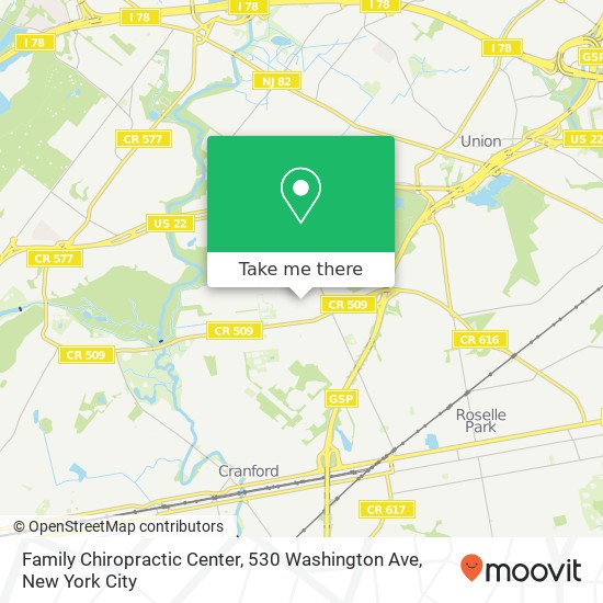 Mapa de Family Chiropractic Center, 530 Washington Ave