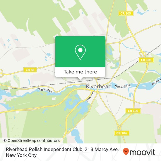 Riverhead Polish Independent Club, 218 Marcy Ave map