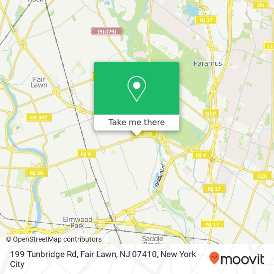 199 Tunbridge Rd, Fair Lawn, NJ 07410 map