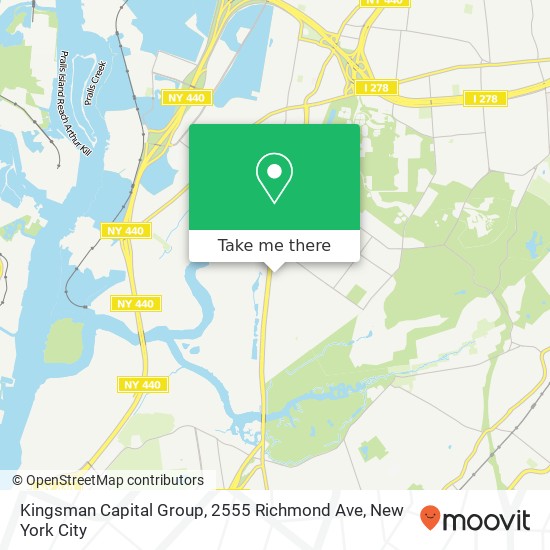Mapa de Kingsman Capital Group, 2555 Richmond Ave