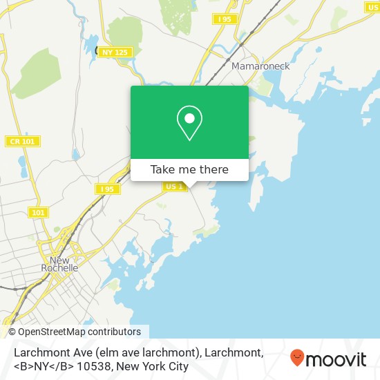 Larchmont Ave (elm ave larchmont), Larchmont, <B>NY< / B> 10538 map