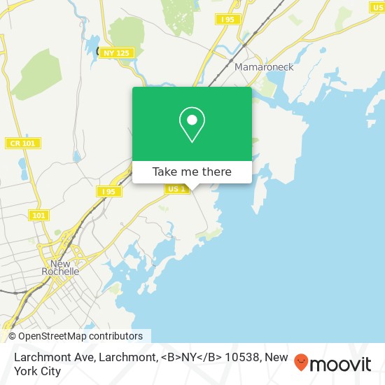 Larchmont Ave, Larchmont, <B>NY< / B> 10538 map