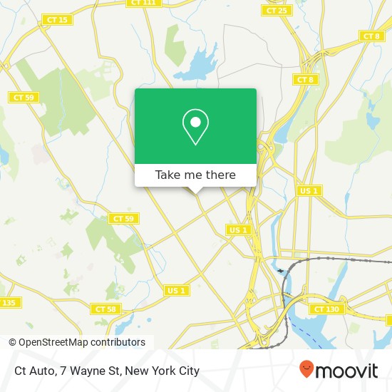 Mapa de Ct Auto, 7 Wayne St