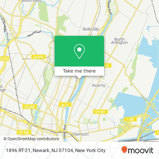 1896 RT-21, Newark, NJ 07104 map