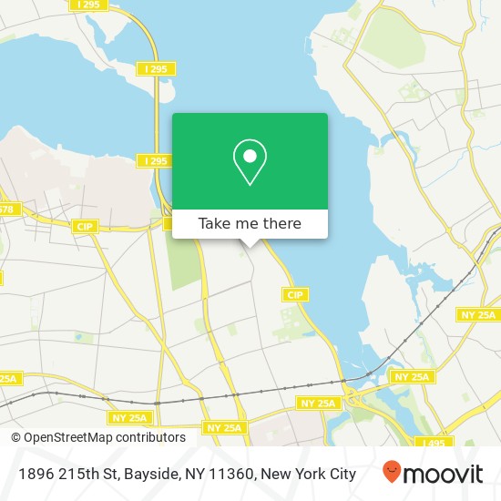 Mapa de 1896 215th St, Bayside, NY 11360
