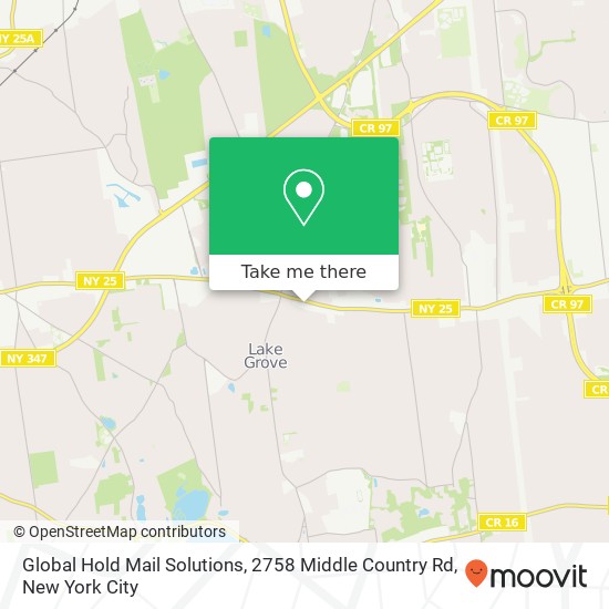 Mapa de Global Hold Mail Solutions, 2758 Middle Country Rd