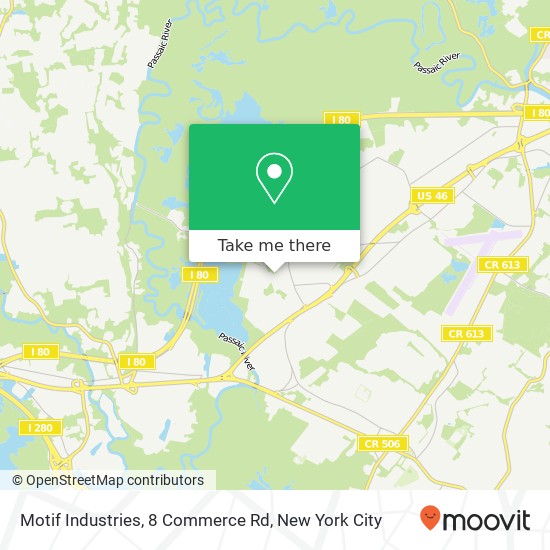 Mapa de Motif Industries, 8 Commerce Rd