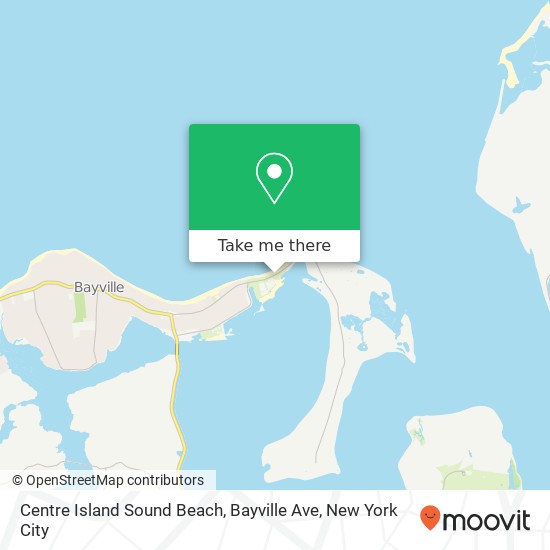 Centre Island Sound Beach, Bayville Ave map