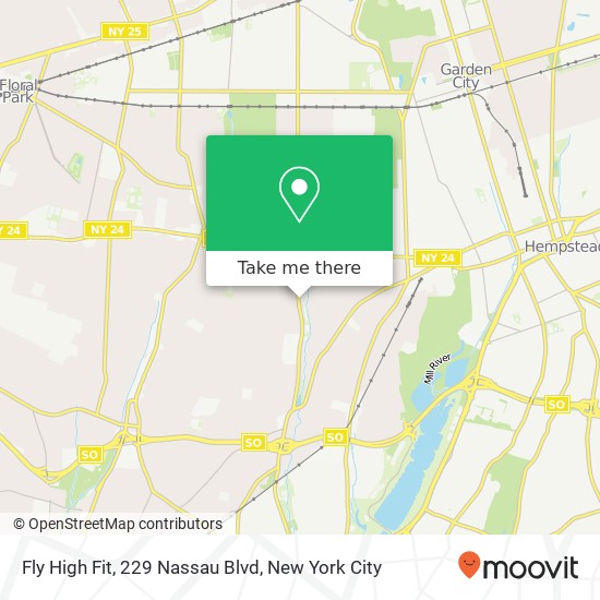 Mapa de Fly High Fit, 229 Nassau Blvd