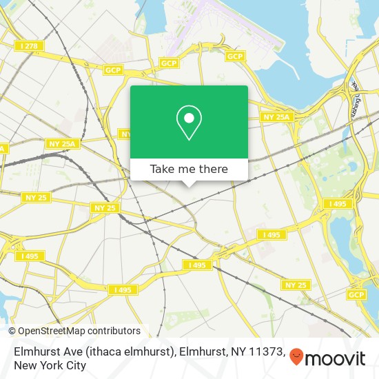 Elmhurst Ave (ithaca elmhurst), Elmhurst, NY 11373 map
