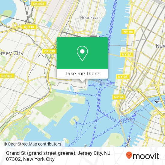 Grand St (grand street greene), Jersey City, NJ 07302 map