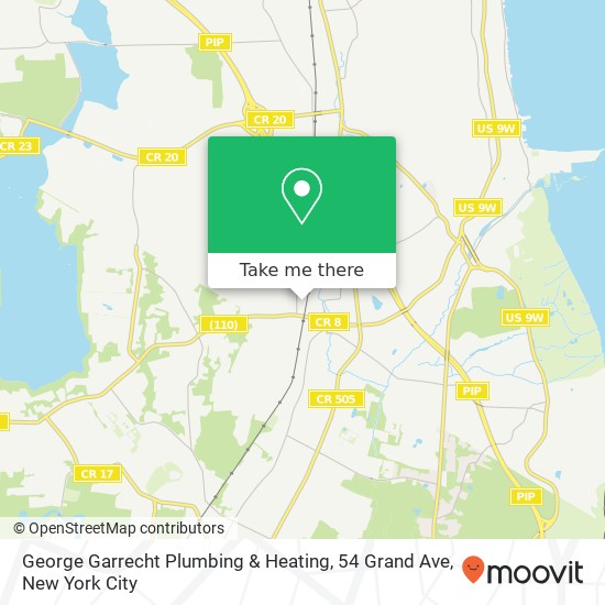 Mapa de George Garrecht Plumbing & Heating, 54 Grand Ave