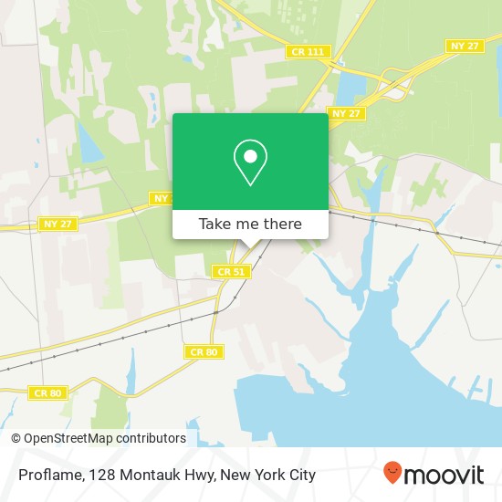 Proflame, 128 Montauk Hwy map