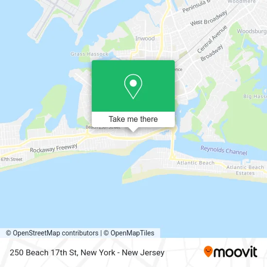 250 Beach 17th St map