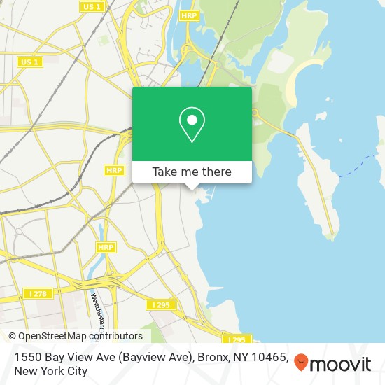 1550 Bay View Ave (Bayview Ave), Bronx, NY 10465 map