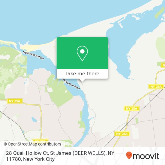 28 Quail Hollow Ct, St James (DEER WELLS), NY 11780 map