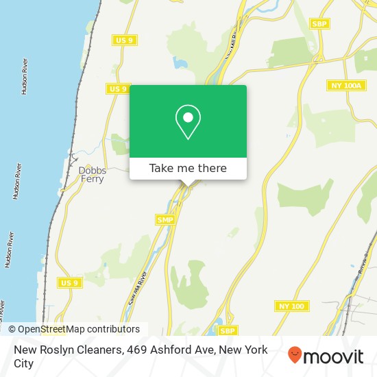 Mapa de New Roslyn Cleaners, 469 Ashford Ave