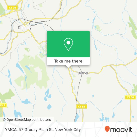 Mapa de YMCA, 57 Grassy Plain St