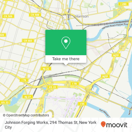 Johnson Forging Works, 294 Thomas St map