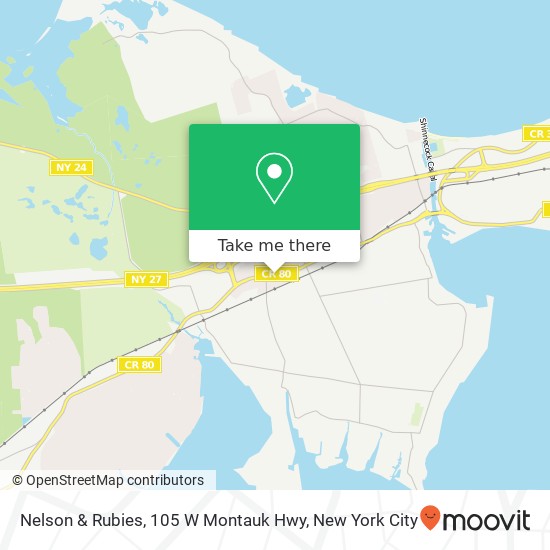 Nelson & Rubies, 105 W Montauk Hwy map