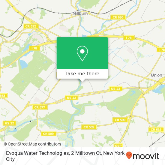Evoqua Water Technologies, 2 Milltown Ct map