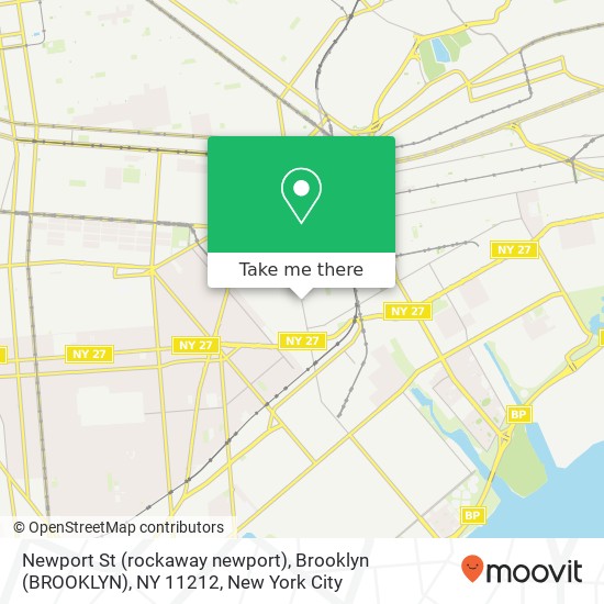 Newport St (rockaway newport), Brooklyn (BROOKLYN), NY 11212 map