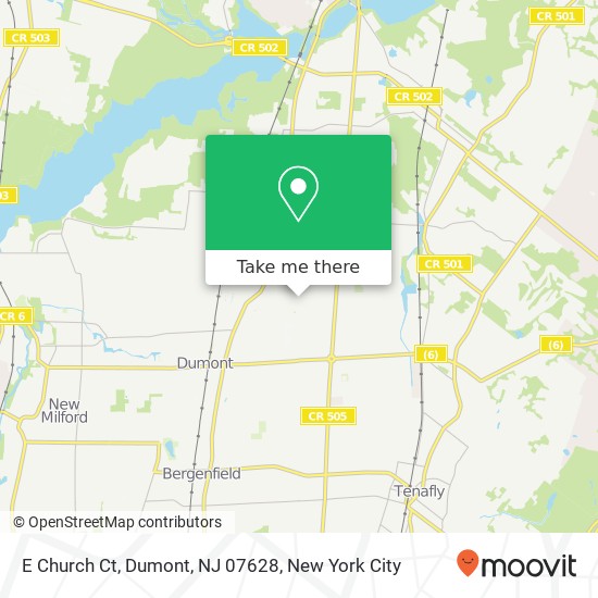 E Church Ct, Dumont, NJ 07628 map