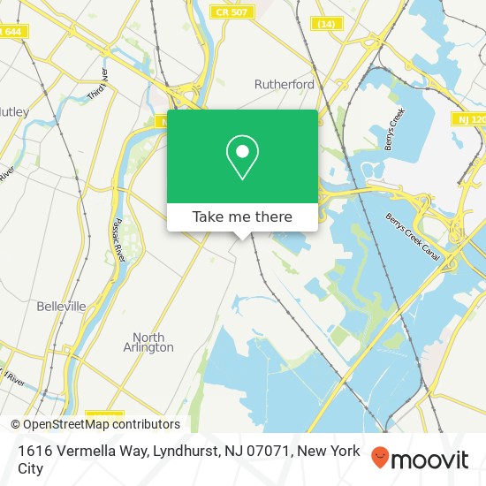 1616 Vermella Way, Lyndhurst, NJ 07071 map