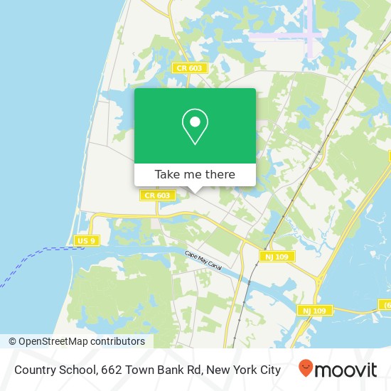 Mapa de Country School, 662 Town Bank Rd
