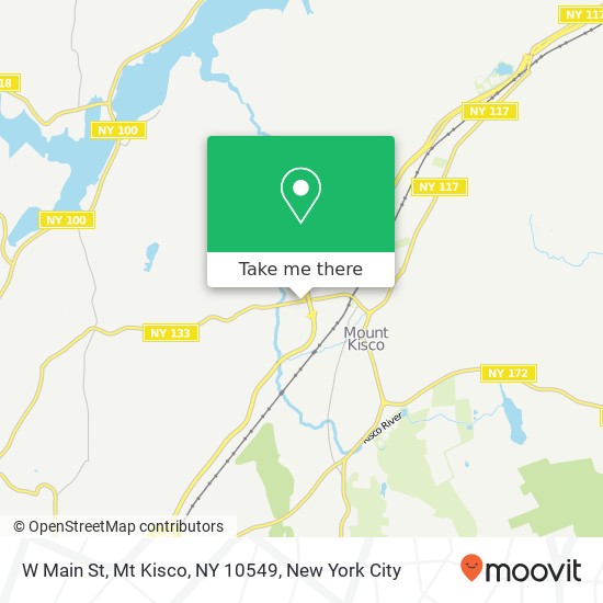 Mapa de W Main St, Mt Kisco, NY 10549