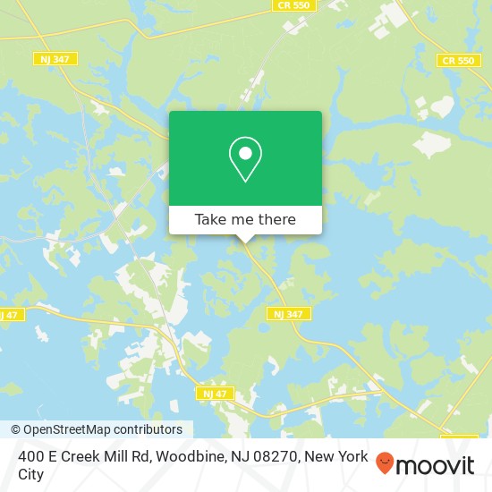 400 E Creek Mill Rd, Woodbine, NJ 08270 map