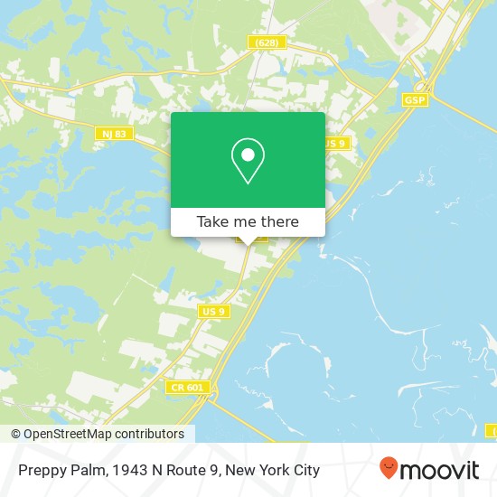 Mapa de Preppy Palm, 1943 N Route 9