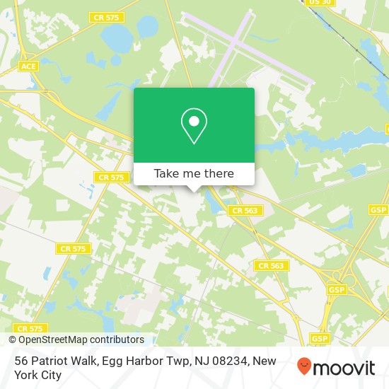 56 Patriot Walk, Egg Harbor Twp, NJ 08234 map