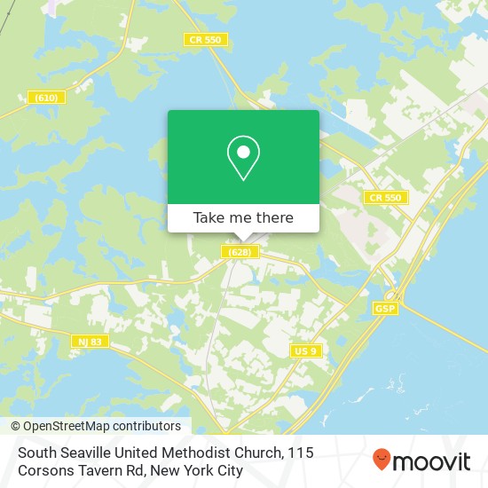 South Seaville United Methodist Church, 115 Corsons Tavern Rd map