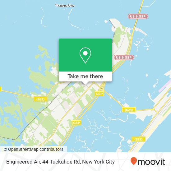 Mapa de Engineered Air, 44 Tuckahoe Rd