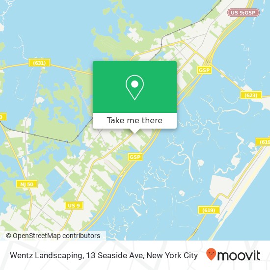 Mapa de Wentz Landscaping, 13 Seaside Ave