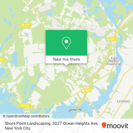 Mapa de Shore Point Landscaping, 3027 Ocean Heights Ave