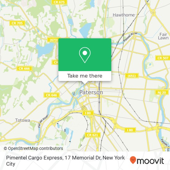 Pimentel Cargo Express, 17 Memorial Dr map