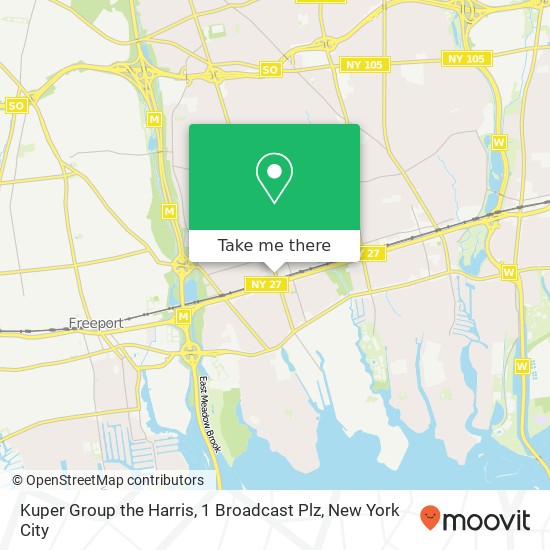 Kuper Group the Harris, 1 Broadcast Plz map