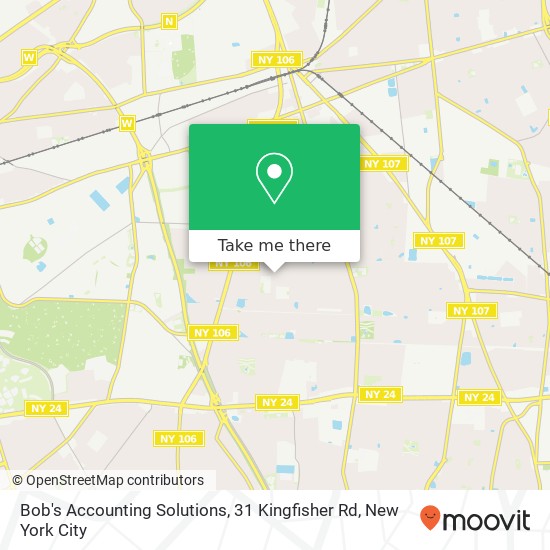 Mapa de Bob's Accounting Solutions, 31 Kingfisher Rd