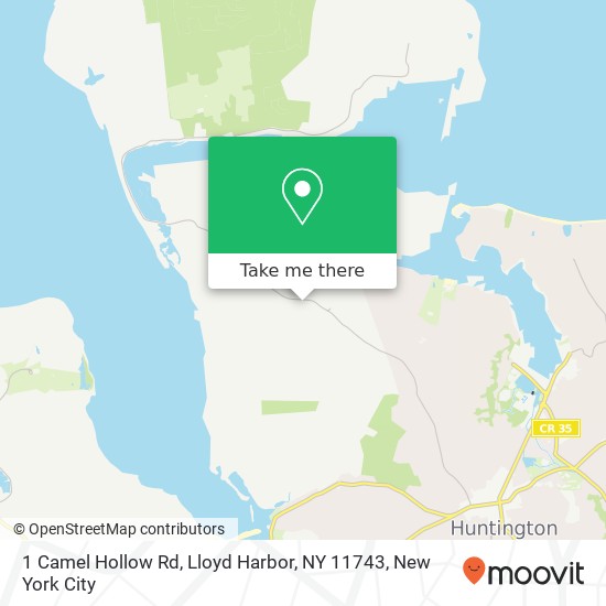 Mapa de 1 Camel Hollow Rd, Lloyd Harbor, NY 11743