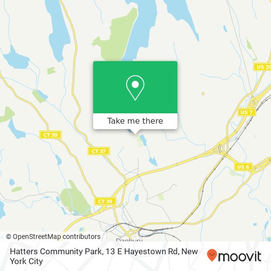 Mapa de Hatters Community Park, 13 E Hayestown Rd