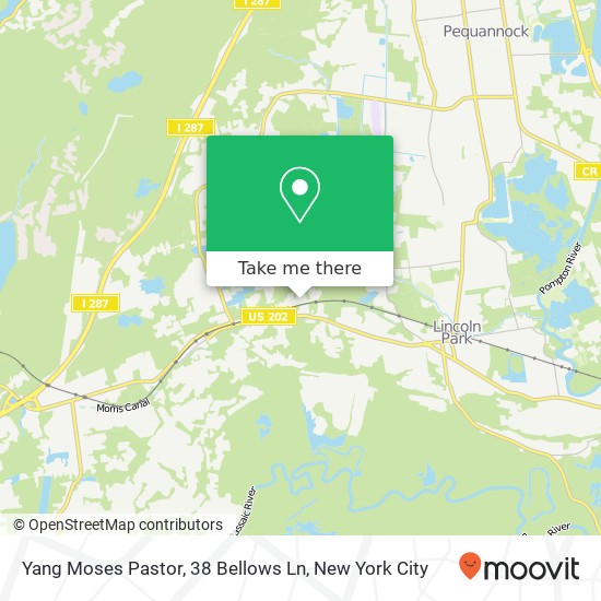Mapa de Yang Moses Pastor, 38 Bellows Ln