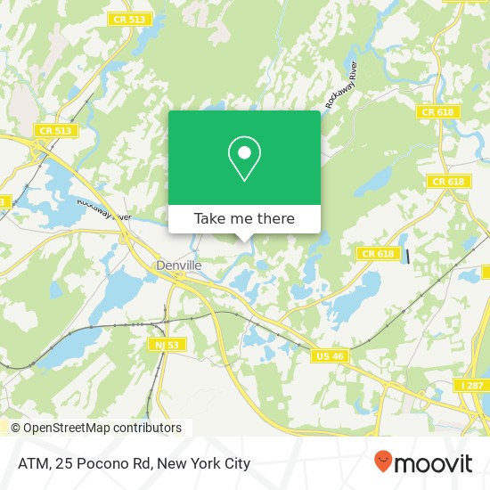 Mapa de ATM, 25 Pocono Rd