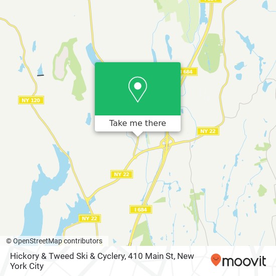 Mapa de Hickory & Tweed Ski & Cyclery, 410 Main St