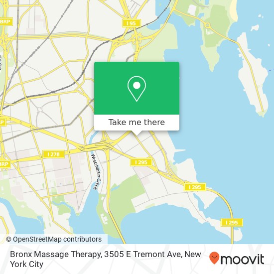 Bronx Massage Therapy, 3505 E Tremont Ave map