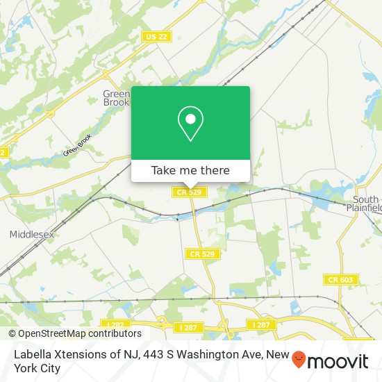 Mapa de Labella Xtensions of NJ, 443 S Washington Ave